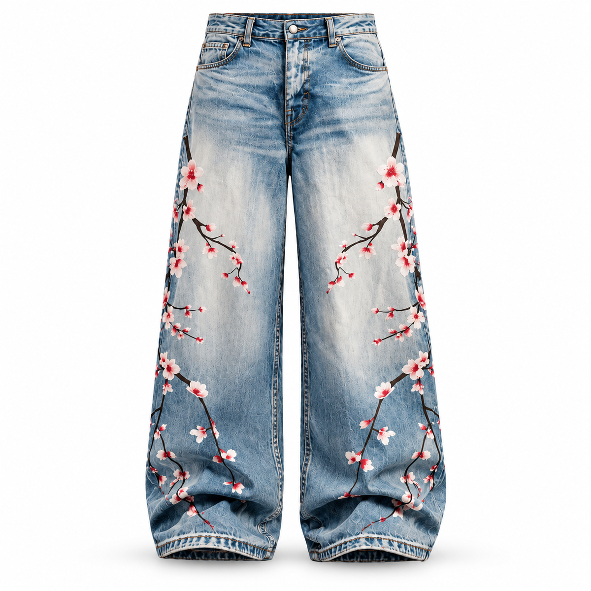 THREAD77 — Sakura Drift Wide-Leg Denim