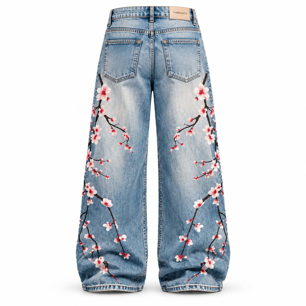 THREAD77 — Sakura Drift Wide-Leg Denim