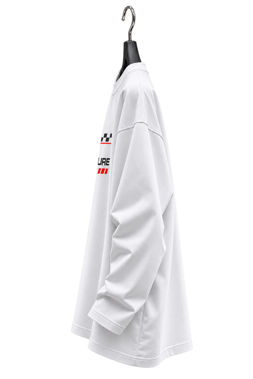 Oversized Long Sleeve Tee – White